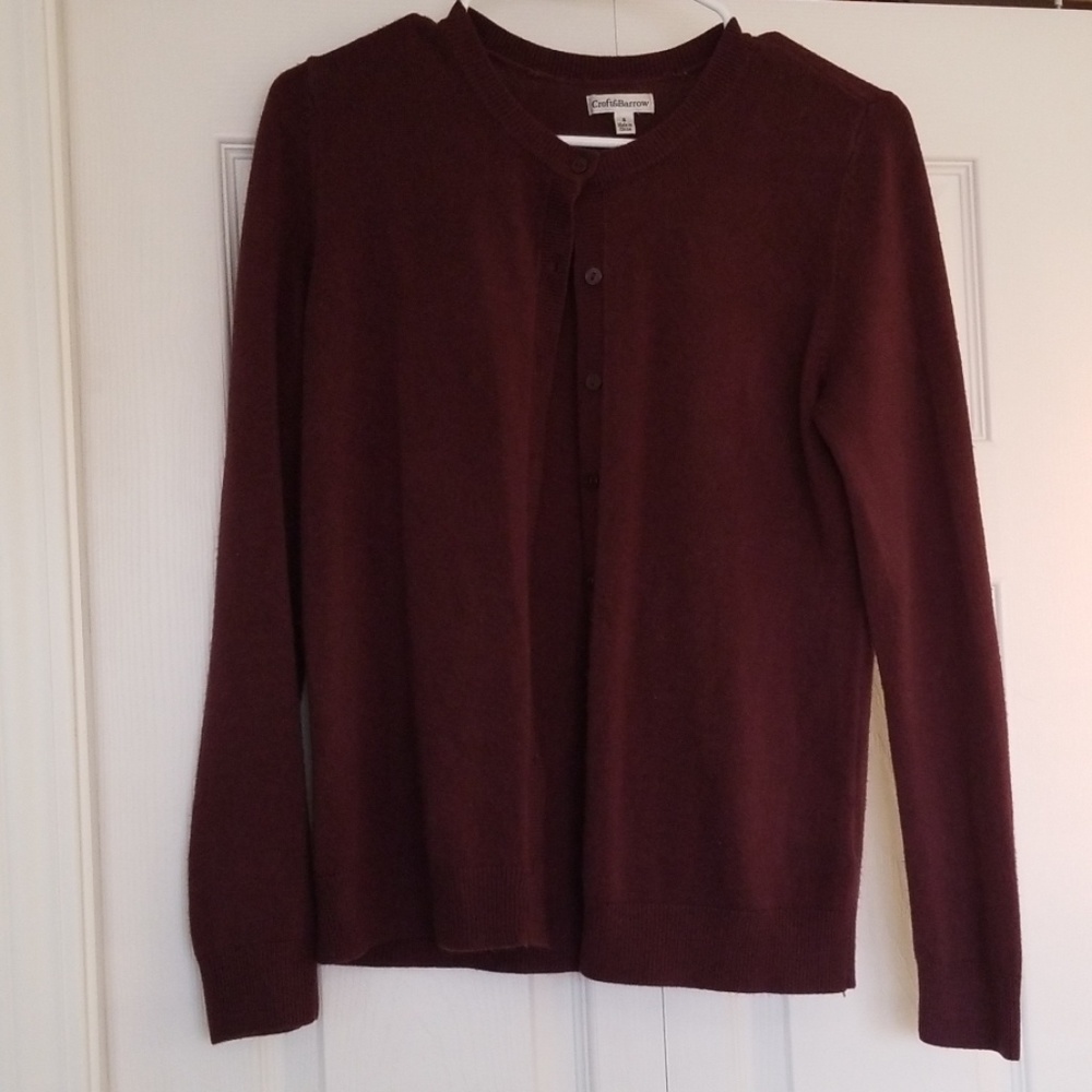 Croft & Barrow Maroon Cardigan - Picture 1 of 7